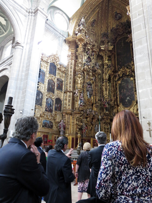 Delegates visit the Cathedral of the Assumption of Mary.