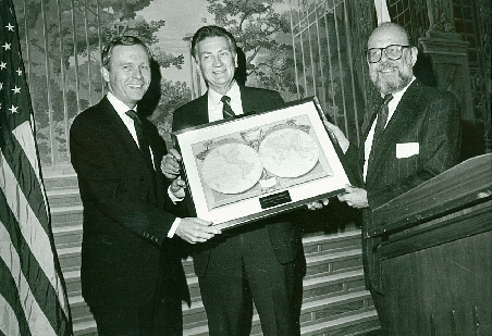 Left, CA Senator Pete Wilson, U.S. Senate with Jerry Levine (right), CCIT Chair 1978 - 1980 