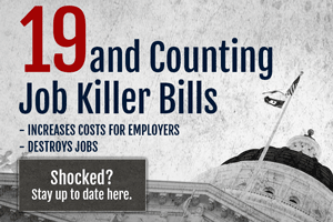 Legislative Update: Fiscal Committees Clear Files; One Job Killer Held in Committee