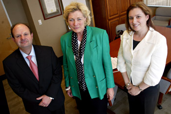 (From left to right) Andrew Dyer, commissioner to the Americas, Susanne Stirling, CalChamber vice president of international affairs and Deborah Komessaroff, from the Victoria Business Office.