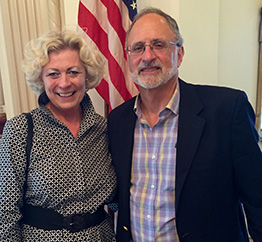 Susanne Stirling and Ambassador Charles Shapiro. 