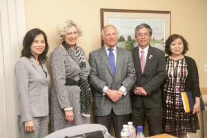 (From left) Consul General of Vietnam in San Francisco; CalChamber Vice President, International Affairs Susanne T. Stirling; CalChamber President and CEO Allan Zaremberg; Ambassador Pham Quang Vinh; and the Ambassador's wife. 