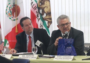 (left to right) Blair Swezey, senior director of U.S. market development and state policy for SunPower and Ing. Marcos Valenzuela Ortiz, director of market administration for the National Center of Energy Control / Centro Nacional de Control de Energía (CENACE), 