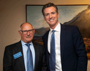 Allan Zarmebeg and Governor Newsom