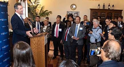 Governor Speaking to Group