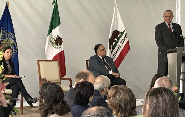 Mexico Undersecretary of Foreign Affairs Jesús Seade is next to welcome conference attendees.
