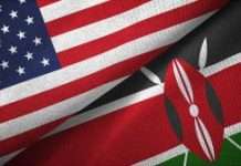 Biden Administration Launches U.S.-Kenya Strategic Trade and Investment Partnership United States and Kenya two flags textile cloth, fabric texture