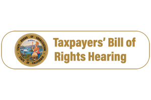Taxpayers Bill of Rights Hearing