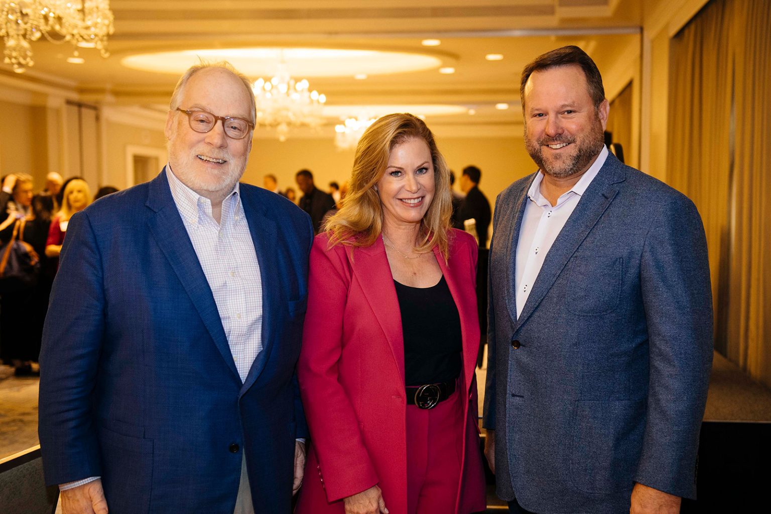 Luncheon speakers offering more perspectives on the 2022 elections are (from left) Mike Murphy, USC Center for the Political Future; Stephanie Cutter, Precision; and moderator Rob Stutzman, Stutzman Strategies.