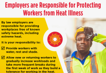 California Employers: Remember to Protect Outdoor Workers from Heat Illness Graphic- Heat Employer Responsibility
