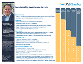 CalChamber Membership Investment Levels