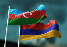 Azerbaijan, Armenia Flags