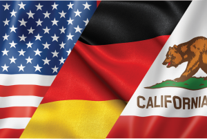 US-Germany-California Flags