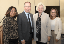 Trade Policy Expert Details Economic Impacts of Newly Declared Tariffs (From left) Sima Patel, Chair, CalChamber Council for International Trade; John Murphy, Senior Vice President, Head of International, U.S. Chamber; Susanne Stirling, CalChamber Senior Vice President, International Affairs; and Nikkie Nguyen, Government Affairs Manager, Western Region, U.S. Chamber.