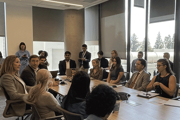 Legislative staffers and AI experts at a California Foundation for Commerce and Education-hosted briefing and discussion on open source AI on May 20, 2025.