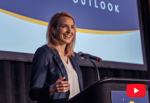 Jennifer Barrera address the California Business Outlook