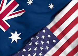 Australia-US-Flags