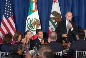 Governor Edmund G. Brown Jr. welcomes President of Mexico Enrique Peña Nieto